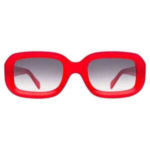 NEW ILLESTEVA unisex vinyl sunglasses in red/grey gradient